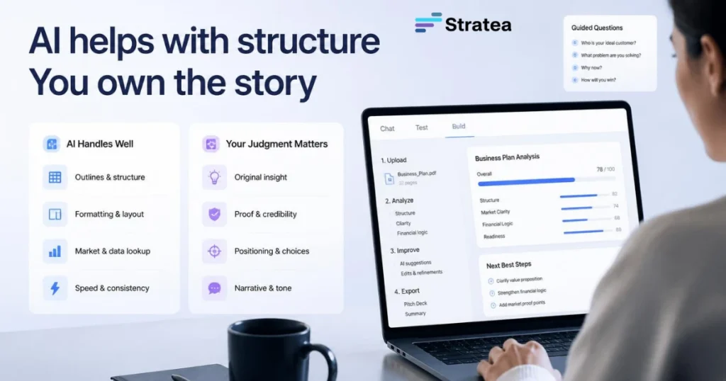 AI helps with structure: You own the story