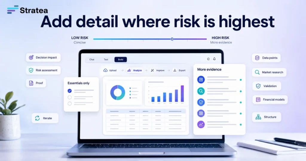 Add detail where risk is highest