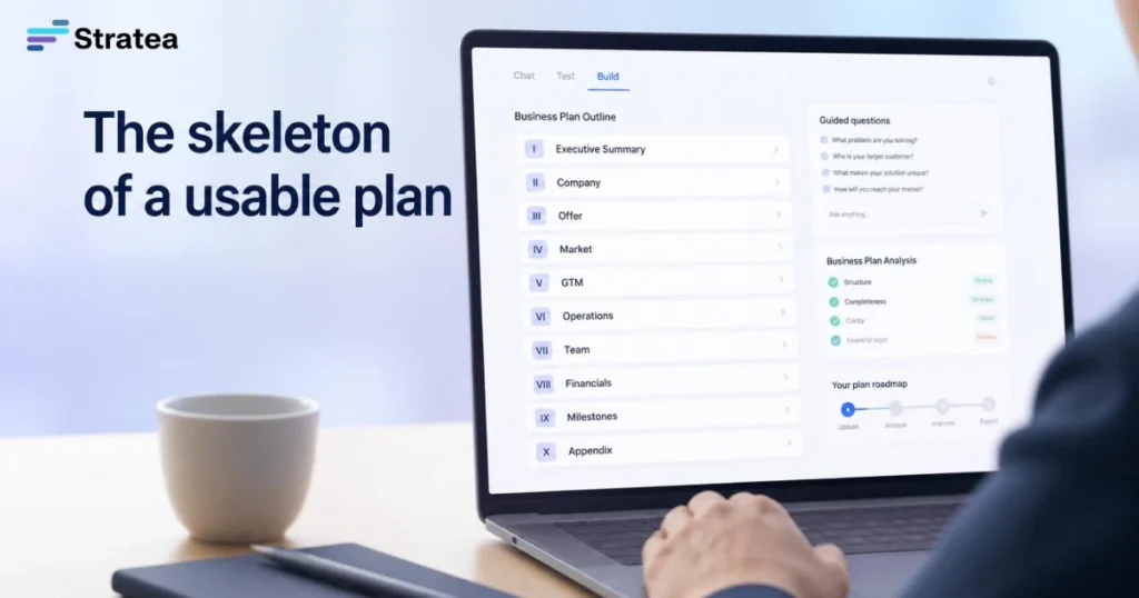 The skeleton of a usable plan