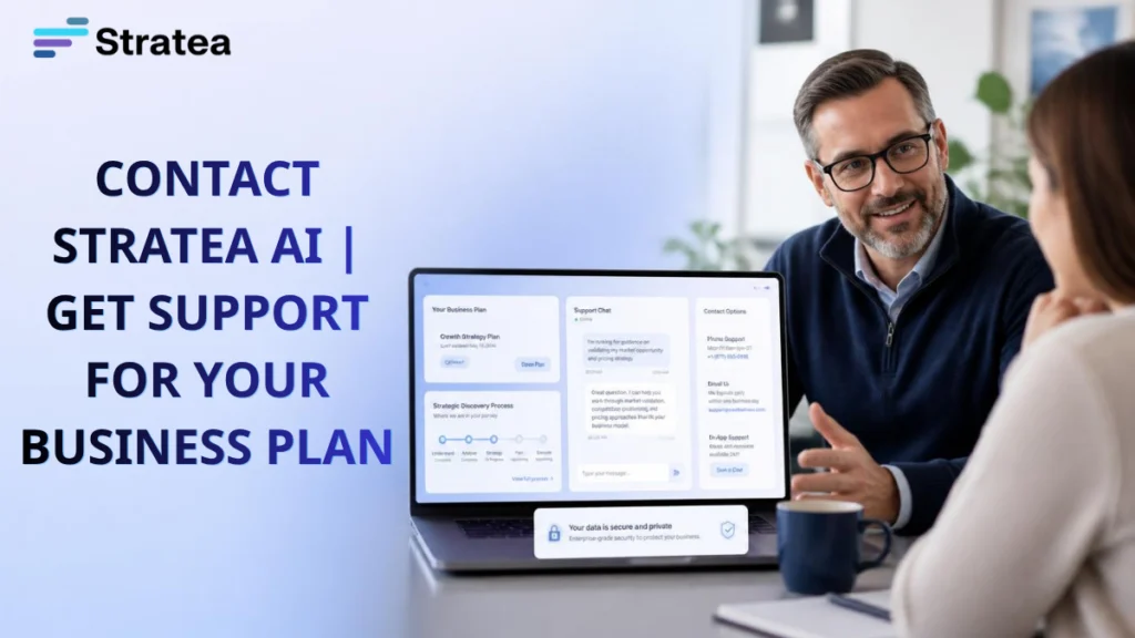 Contact STRATEA AI | Get Support for Your Business Plan