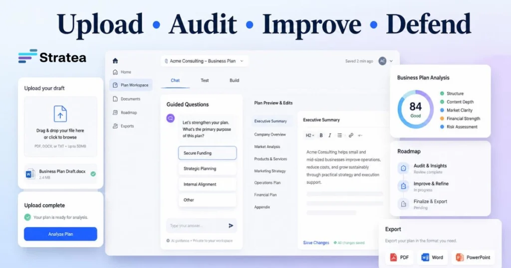 Upload • Audit • Improve • Defend