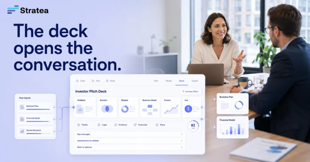 The deck opens the conversation