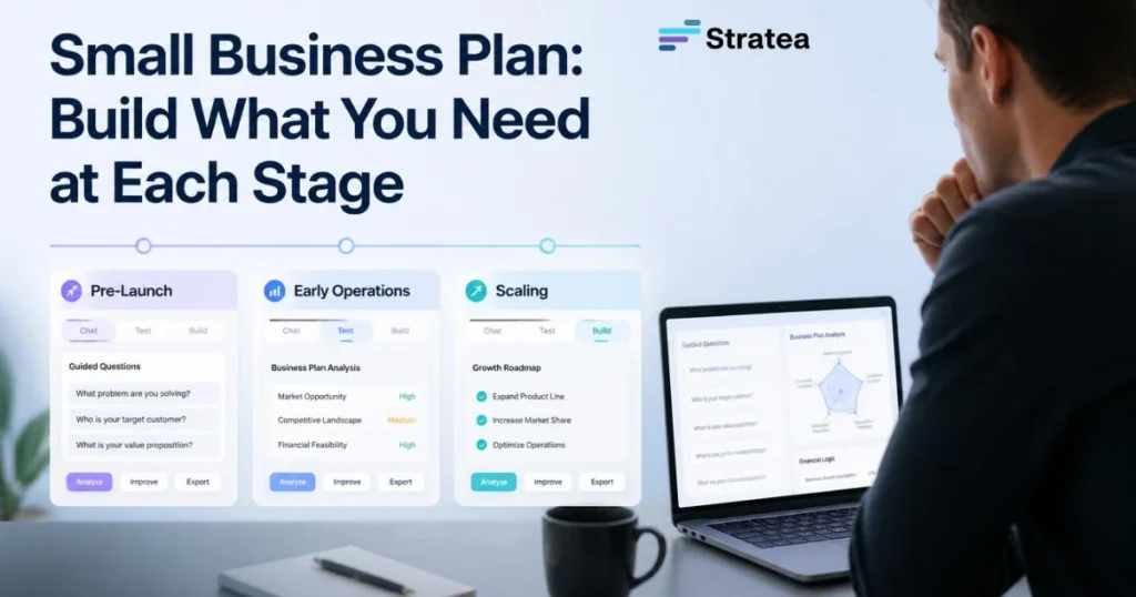 Small Business Plan: Build What You Need at Each Stage