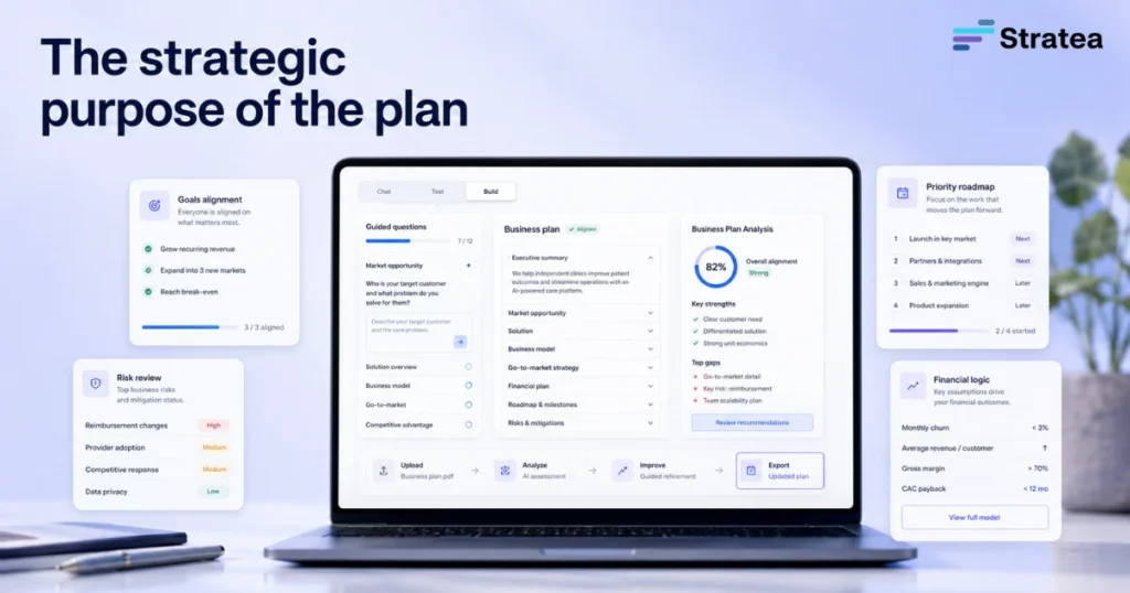 The strategic purpose of the plan