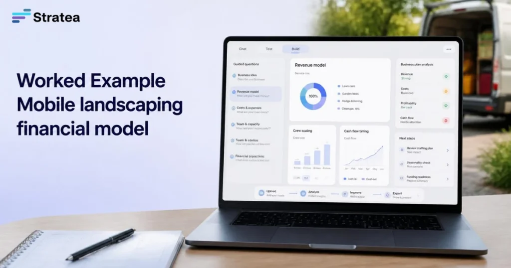 Worked Example Mobile landscaping financial model